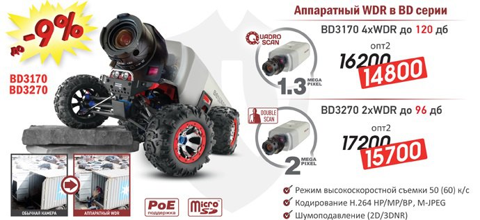 Снижение цен на IP-камеры BD3170 и BD3270