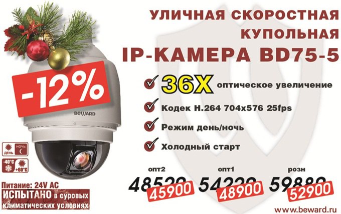 ПРАЗДНИЧНЫЕ СКИДКИ ! на IP-камеру BD75-5