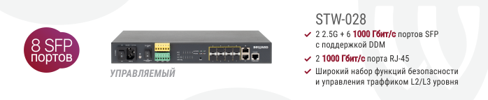 Новинка! SFP-коммутатор STW-028