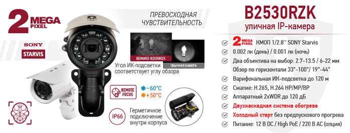 Рекомендуем! IP-камера B2530RZK с функцией “Холодный старт”