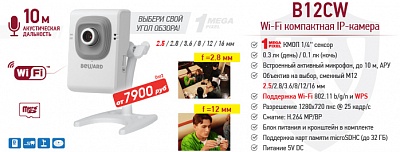 Новинка! Wi-Fi IP-камера B12CW с активным микрофоном