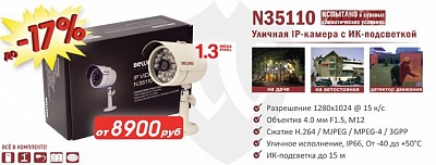 Снижение цены на IP-камеру N35110