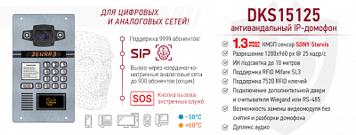 Рекомендуем! Многоабонентский IP-домофон DKS15125