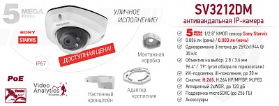 Рекомендуем! IP-камера SV3212DM с 3D-регулировкой объектива