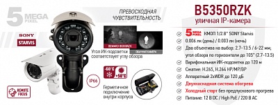 Новинка! IP камера B5350RZK с моторизованным объективом