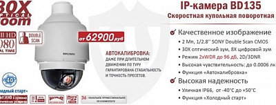 Новинка! IP-камера BD135 с функцией автокалибровки