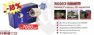 Снижение цен на IP-камеры N6603