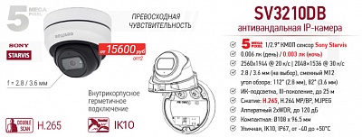 Рекомендуем! 5 Мп IP-камера SV3210DB с сенсором Starvis