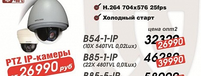СНИЖЕНИЕ ЦЕН ! на скоростные купольные уличные IP-камеры