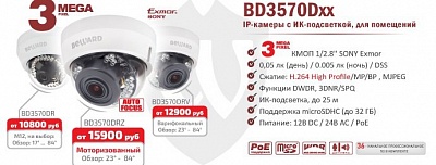 Новинки! 3Мп купольные IP-камеры с ИК-подсветкой