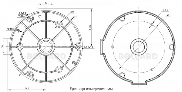 Монтажная коробка HB-155-D9