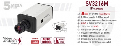 Рекомендуем! IP-камера SV3216M с автофокусировкой и широким выбором опций