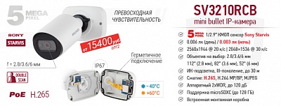 5 Мп mini bullet SV3210RCB с монтажной коробкой